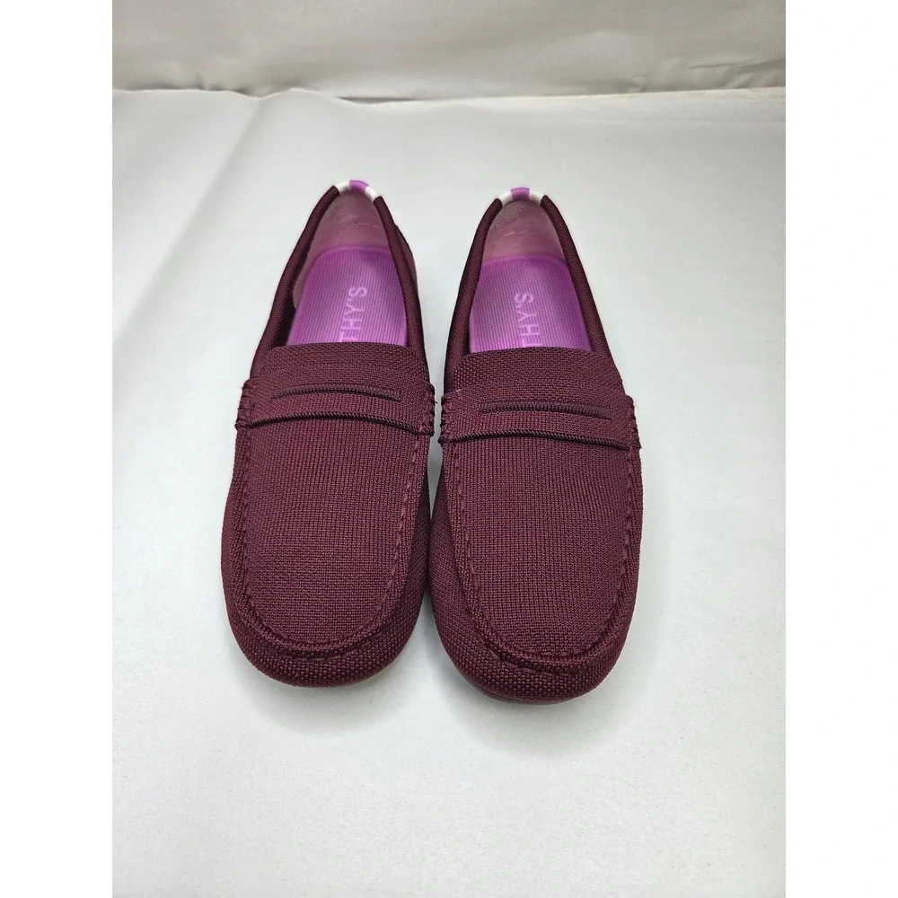Rothy's The Driver loafers in a beautiful burgundy wine color Women's US Size 10